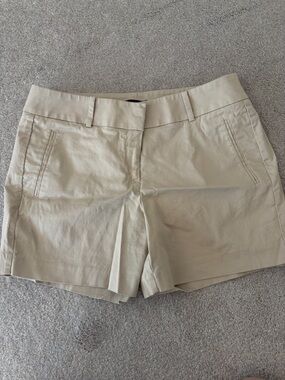 Ann Taylor Metro Short Khaki Beige Tailored Chino Shorts, 10P